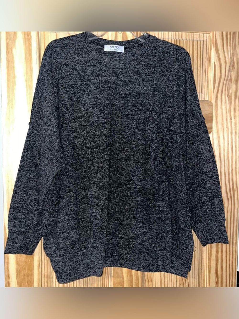 MOD Oversized Long Sleeve Tee - Dark Gray